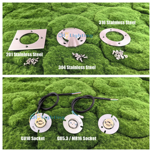 <span class=keywords><strong>Lampadaire</strong></span> <span class=keywords><strong>extérieur</strong></span> <span class=keywords><strong>pas</strong></span> <span class=keywords><strong>cher</strong></span> GU10 Spot encastré Lampe au sol Boîtier d'éclairage souterrain pour GU10 GU5.3 - Product Image 6