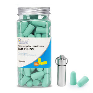 Vente en gros de qualité 60 paires de bouchons d'oreille de sécurité bouchons d'oreille en mousse souple pour le sommeil <span class=keywords><strong>bouchon</strong></span> d'oreille antibruit - Product Image 1