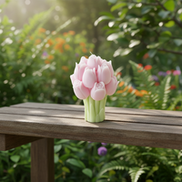 Moule à bougie en silicone parfumé Tulipe Rose Violet, Cire de qualité supérieure, Parfum apaisant, Cadeau idéal pour la décoration intérieure et les occasions spéciales