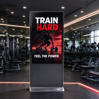Kios Digital Signage Vertikal 32 Inci untuk Dalam Ruangan, Android, Mendukung Animasi SDK Iklan, Layanan Mandiri, Teks Bisnis