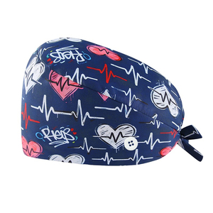 Gorros Quirúrgicos Personalizados con Logotipo, Gorros <span class=keywords><strong>de</strong></span> Enfermera con Forro <span class=keywords><strong>de</strong></span> Satén para Mujer, Gorros Médicos con Diseño <span class=keywords><strong>de</strong></span> Dibujos Animados y Orificio para Cola <span class=keywords><strong>de</strong></span> Caballo, Accesorios para Uniformes <span class=keywords><strong>de</strong></span> Salud - Product Image 2