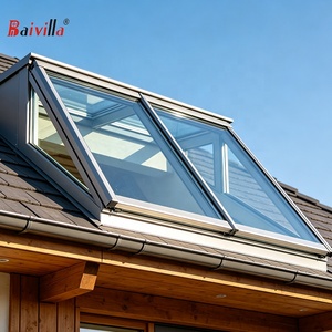 Claraboya Automática <span class=keywords><strong>de</strong></span> Aluminio para Techos Residenciales, <span class=keywords><strong>Ventana</strong></span> <span class=keywords><strong>de</strong></span> Techo con Vidrio Templado, Claraboya Eléctrica con Control Remoto - Product Image 2