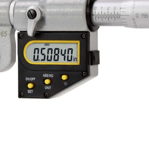Essentiels pour l'atelier : Ensemble de micromètres numériques Asimeto pour mesures extérieures, arrêt automatique, faces en carbure, pour un travail de précision quotidien - Product Image 3