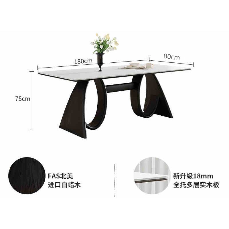 Table à manger de 1,8 mètre