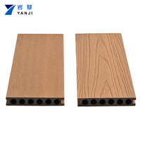 Planche de terrasse Yanji en composite WPC, résistante aux UV, durable, décorative, anti-décoloration, rainurée