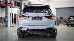 Para BMW X3M F97 X4M F98 Lci <span class=keywords><strong>2022</strong></span>, gran oferta, fibra de carbono, estilo AE, parachoques trasero, difusor trasero, Kit de carrocería, accesorios para coche - Product Image 2