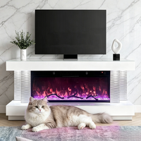 Cheminées électriques haut de gamme, flamme 3D ultra réaliste, chauffage intelligent pour maison haut de gamme, pour la décoration de maison, hôtel, villa