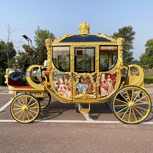 Carruaje Real de Lujo, Carruaje de Princesa Cenicienta para Bodas, Carrozas, Carruaje Eléctrico para Turismo, Carruaje Real con Caballos - Product Image 4