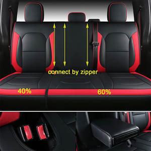 SUNNUO Style sport OEM <span class=keywords><strong>Ford</strong></span> <span class=keywords><strong>F150</strong></span> Pickup Truck Ensemble complet <span class=keywords><strong>de</strong></span> housses <span class=keywords><strong>de</strong></span> siège <span class=keywords><strong>de</strong></span> voiture en cuir respirant - Product Image 5