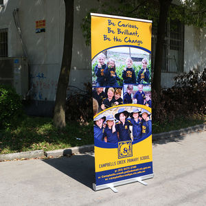 Banner Enrollable Personalizado de Aleació<span class=keywords><strong>n</strong></span> de Aluminio, Banner Retráctil Desplegable, Banner Vertical para Publicidad, Promoció<span class=keywords><strong>n</strong></span> y Exposiciones - Product Image 1