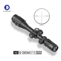 Nouveauté - Lunette de tir longue portée DiscoveryOpt HS 6-24X44SFIR FFP avec illumination rouge - Lunette optique pour la chasse et le tir