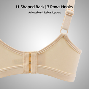 Reggiseno SCALEN senza cuciture con 6 colori, coppe sottili e traspiranti, 3 ganci e schiena a U, ideale per l'uso quotidiano - Product Image 3