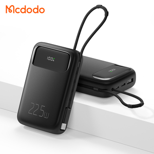 Banco de Energía Portátil con Cable USB C, 10000 mAh, 22.5 W, Pd 20 W, Pantalla Digital, Cable Integrado, Compatible con VOOC, AFC, SCP, FCP, PD - Product Image 4