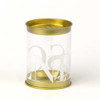 Tube en acétate PET cylindre rond en plastique boîte à biscuits emballage personnalisé pour produits emballage cylindre
