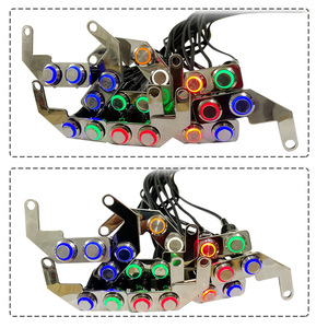 Interruptor de soporte tipo F para motocicleta Motorola, cable de 60cm, botón de 3,5cm, acero inoxidable para faro, luz de giro - Product Image 5