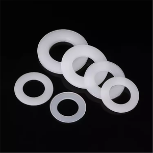 Entretoises plates en nylon plastique blanc et noir, épaisseur 0,5 mm et 1 mm, rondelles d'isolation en PVC M4 pour vis et boulons - Product Image 3