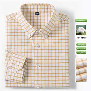 Chemise à carreaux à manches longues pour homme, style décontracté et professionnel, nouvelle collection 2026 pour jeunes et hommes d'âge moyen - Product Image 5