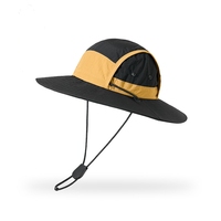 Chapeau Bob Unisexe Léger à Large Bord pour la Protection Solaire, Style Color Block Tendance, Idéal pour l'Été et la Randonnée en Plein Air (Vente en Gros)