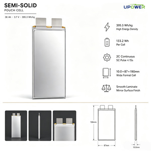 Baterai Semi-Solid State ULi 400Wh/kg 3.7V 36Ah dengan Pengosongan Tinggi, Baterai Densitas Energi Tinggi, Sel Pouch Li-ion untuk UAV/eVTOL - Product Image 3