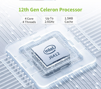 Mini PC de RAM Intel Celeron J6412, Computadora Sin Ventilador, Caja Industrial Integrada, 2 LAN, Doble HD-MI 4K, 8 USB para Automatización IoT