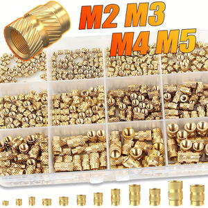 Brass Threaded Inserts Kit M2 M3 M4 M5 Metric 550 Pcs Assorted Sizes For Repair And Assembly - Product Image 3
