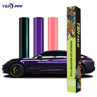 Film de protection de voiture PPF gris PET anti-rayures à changement de couleur avec fonction auto-réparatrice, 3M Body for Magic Cloth Wrapper, directement de l'usine YSH