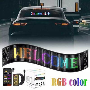 Pantalla LED para Parabrisas de Coche, Ojo del Diablo, Pantalla Electrónica Decorativa, Ojo Animado <span class=keywords><strong>Multimedia</strong></span> DIY para Coche, Camión, Luz Indicadora LED - Product Image 6