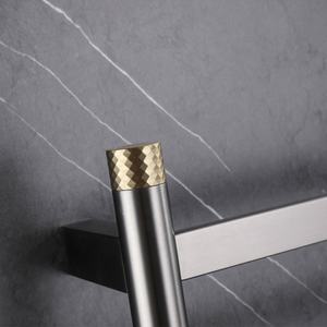 Radiateur chauffe-serviettes électrique en acier inoxydable 6 bars avec minuterie intégrée coupure de courant automatique avec étagère en <span class=keywords><strong>verre</strong></span> - Product Image 5