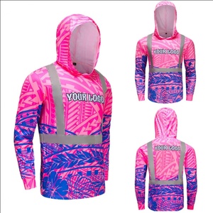 High Vis <b>Reflective</b> Safety Fishing Wear Safety Construction Safety Fishing Hoodie Night Fishing Wear - Product Image 2