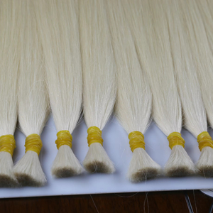 Fornitore all'ingrosso di capelli umani: Capelli brasiliani Remy a doppia trama con cuticole allineate, disponibili in nero, marrone, <span class=keywords><strong>biondo</strong></span> - Product Image 6