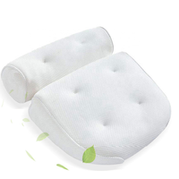Vente en gros de coussin de bain moderne antidérapant confortable en tissu maillé 3D pour la salle de bain