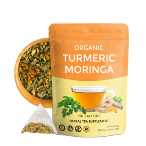 Private Label OEM Customize <strong>Organic</strong> Turmeric Root with Moringa <strong>Tea</strong> <strong>Herbal</strong> Blend <strong>Tea</strong> - Product Image 4