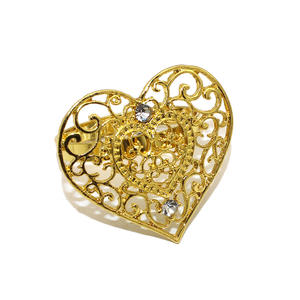 Günstige Valentinstag Servietten ring halter Metall Liebe Servietten ring Aushöhlen Herzform Servietten ringe für die Hochzeit - Product Image 2