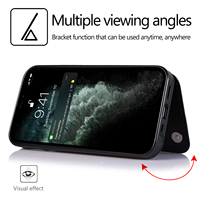 Coque Téléphone Portable Meilleure Vente en Cuir PU, Étui Portefeuille Multifonctionnel avec Porte-Cartes et Support Rabat pour iPhone 15