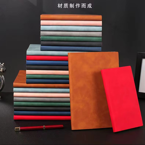 A5 cổ điển mềm máy tính xách tay biểu tượng tùy chỉnh văn phòng họp kinh doanh Tạp Chí A6 Kích thước in phong cách PP da bìa rời lá RÀNG BUỘC - Product Image 5