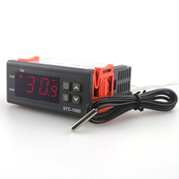 Contrôleur de température numérique STC-1000, thermostat, thermorégulateur, incubateur, relais LED 10A, chauffage, refroidissement, 12V, 24V, 220V