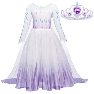 Nouveautés <span class=keywords><strong>2021</strong></span> Robe de princesse Robe Elsa Costume Elsa Filles chinoises <span class=keywords><strong>Halloween</strong></span> Fête d'anniversaire Ventes chaudes Enfants Enfants 5 pièces - Product Image 3