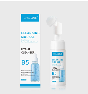 Precio <span class=keywords><strong>barato</strong></span> de fábrica Etiqueta privada Exfoliante Facewash Cuidado DE LA PIEL Eliminar maquillaje Control de <span class=keywords><strong>aceite</strong></span> Cepillo de espuma Limpiador Mousse de limpieza - Product Image 2