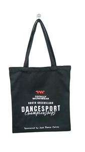 Sac fourre-tout en toile de coton noir de haute qualité pour les courses au supermarché - Product Image 6