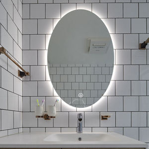 Miroir rectangulaire encadrée sur mesure de style moderne de qualité supérieure, directement de l'usine, avec éclairage LED <span class=keywords><strong>LUCIEN</strong></span> - Product Image 2