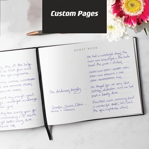 YUHE หนังสือแขกอนุสรณ์ปกแข็งแบบกําหนดเองราคาถูกหนังหนังสือแขกงานศพพร้อมกระเป๋ากระดาษ - Product Image 3