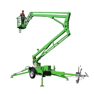 Articulated Trailer Lift Diesel/Gasoline/Battery Electric CE Marked ALKO-Axle Boom Lift for Road Registration