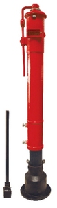 Poste Indicador Vertical/de Pared con Cuerpo de Hierro Fundido, Aprobado por FM, para Válvulas de Compuerta de Agua, Color Rojo, Conexión de Brida, Tamaño de 4 a 12 Pulgadas - Product Image 2