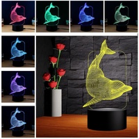 Support de lumière Led 3d, Base de lampe, câble Usb tactile 7 couleurs, Bases de lumière acryliques colorées, support de décoration de Table