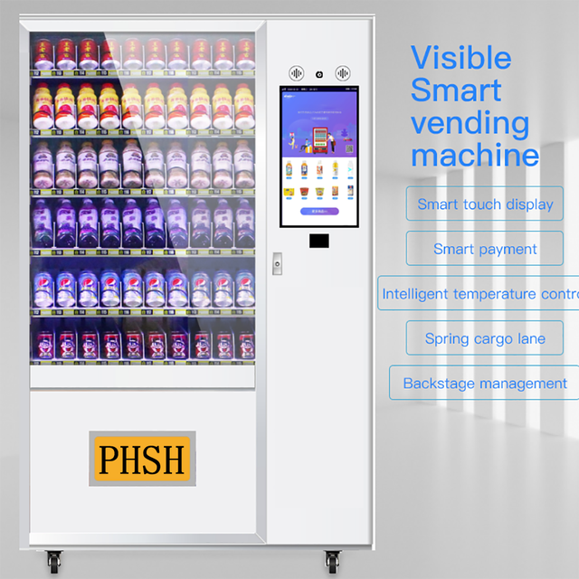 Factory Customized Smart Vending Machine RFID 24/7 Outdoor Use SDK Enabled Cloud-Based Management UVend Light Sanitization