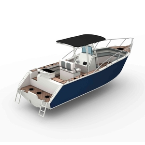 Console centrale de loisirs de yacht à grande vitesse de 7.5m tout le bateau de pêche en aluminium soudé - Product Image 2