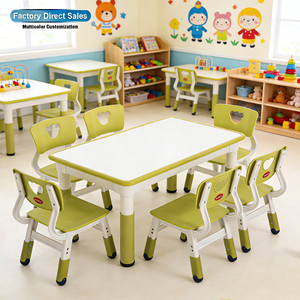 โต๊ะเรียนพลาสติกดีไซน์ทันสมัย โบ เจียว สำหรับ<span class=keywords><strong>นักเรียน</strong></span>อนุบาล ปรับระดับขึ้นลงได้ สำหรับใช้ในห้องเรียน - Product Image 1