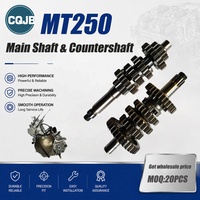 Arbre principal et arbre intermédiaire CQJB pour moto Hengjian 2 temps Loncin MT250 – Kit d'arbres de transmission – Pièces de rechange