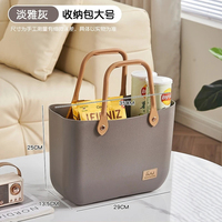 Panier de rangement portable multifonctionnel avec poignée, grande capacité, sac de courses imperméable, sac de rangement pour pique-nique en plein air