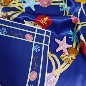 Haute qualité 22mm foulard en soie 90cm foulard carré soldats et danseurs histoire impression numérique Designer SilkScarf - Product Image 6